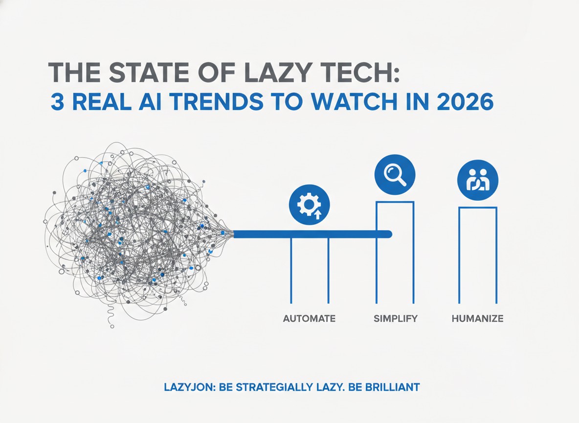 The State of Lazy Tech: 3 Real AI Trends to Watch in 2026